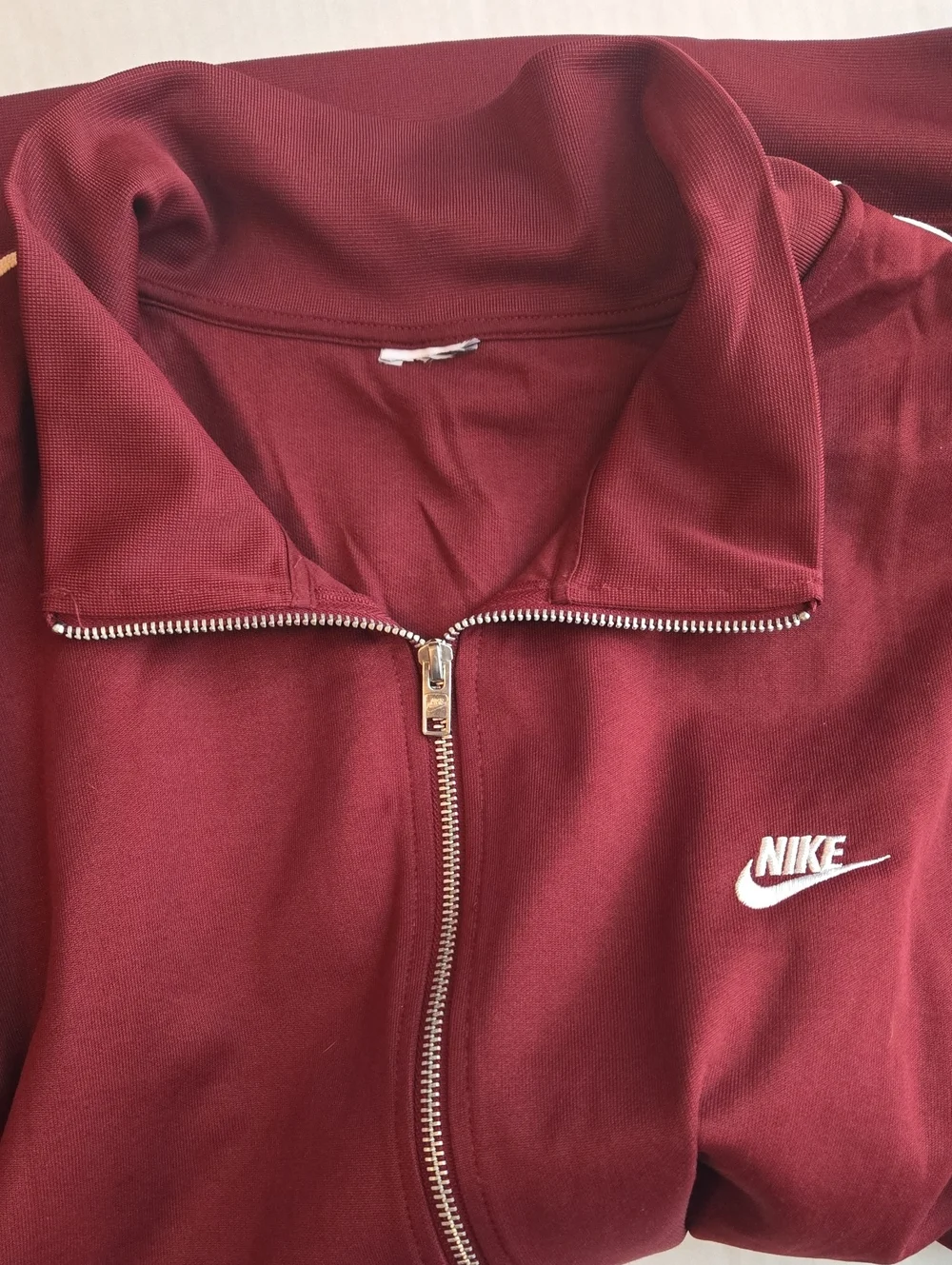 Nike Sportswear Club Men’s Oversized Knit Track Jacket Dark Team Red/White 2XL